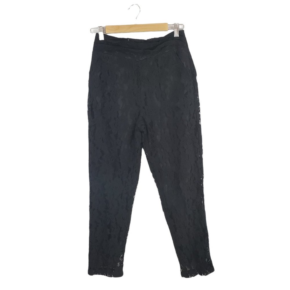 Urban Outfitters Kimchi Blue Black Lace High-rise Dress Pants Size 4